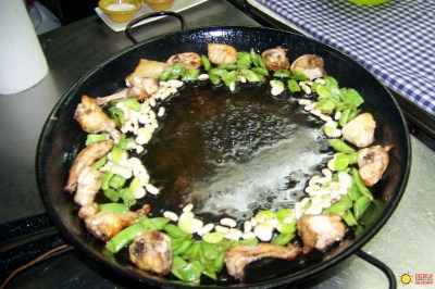 Move stir-fried items off heat