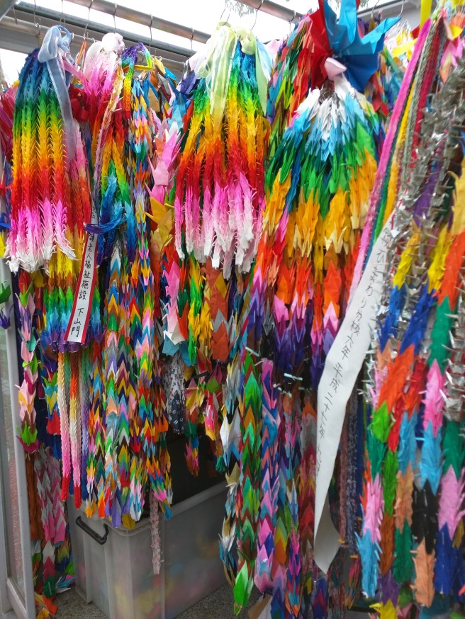 Millions of paper cranes are sent to Hiroshima every year.